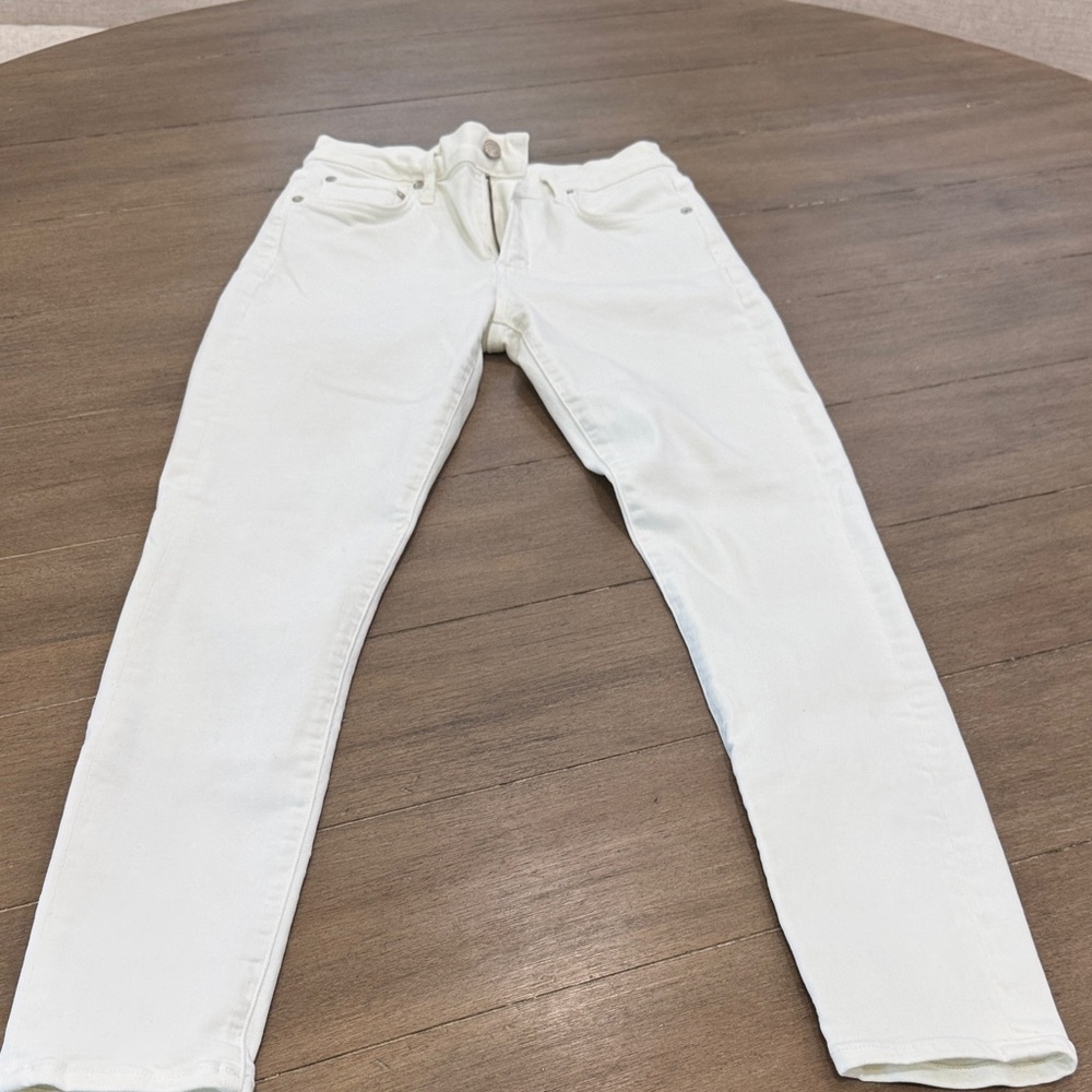 Agolde Cream Denim Jeans
